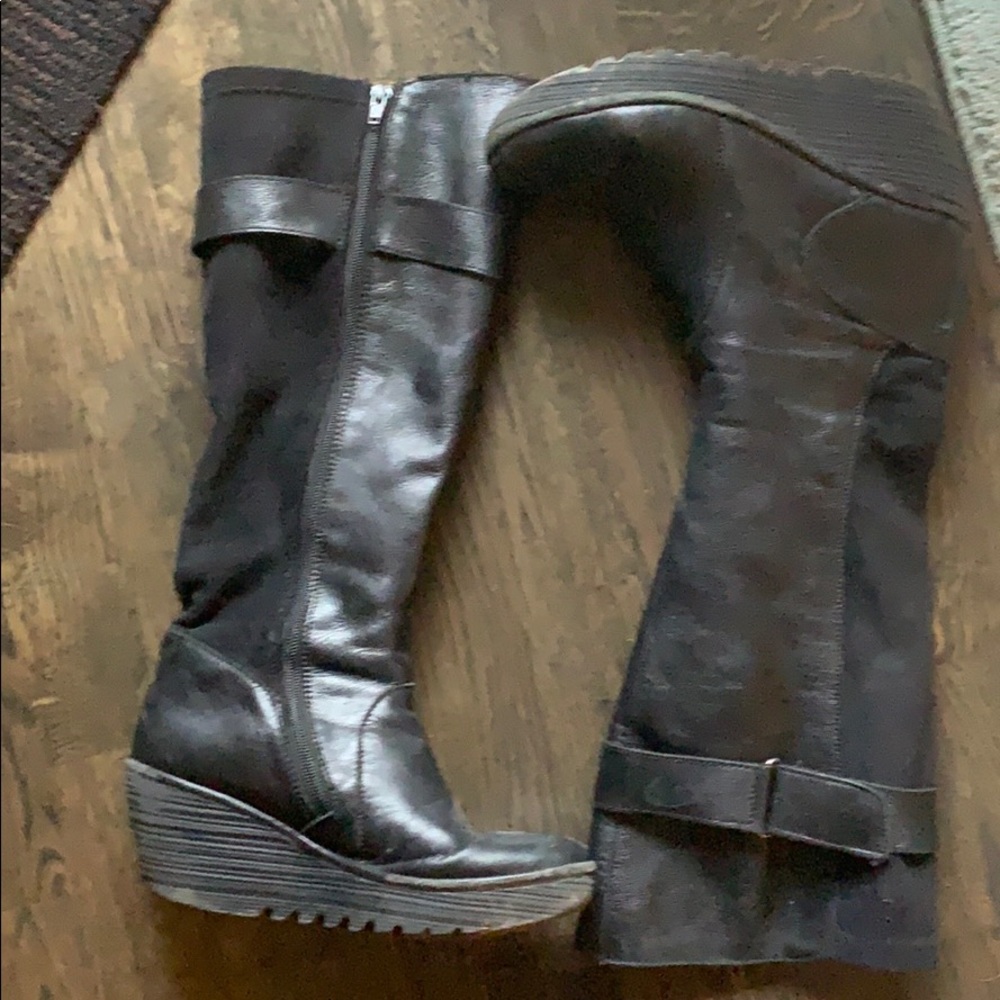 Fly London black boots